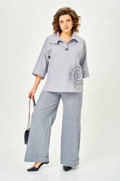 Блуза Michel chic 786/1 ниагара - фото 4