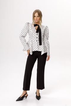 Жакет PiRS 6648 горохи_на_белом_фоне - фото 5