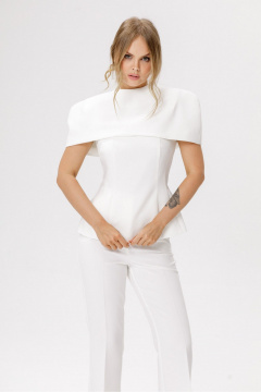Блуза, брюки, кейп PiRS 6651 белый - фото 5
