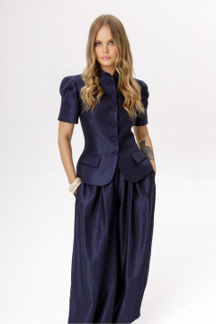 Брюки, жакет PiRS 6669 синий - фото 2