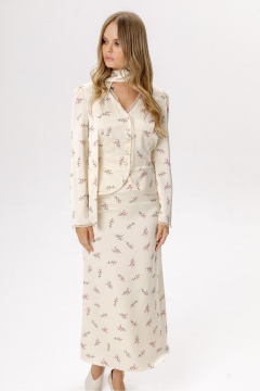 Блуза, юбка PiRS 6680 сливочный - фото 4