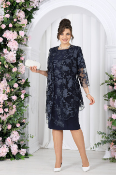 Кардиган, платье Ninele 6089 синий - фото 1