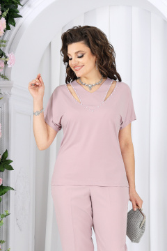 Блуза, брюки, кардиган Ninele 6109 пудра - фото 4