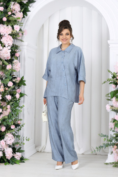 Блуза, брюки Ninele 7497 небесный - фото 1