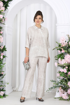 Блуза, брюки Ninele 7497 светло-бежевый - фото 1