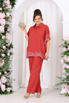 Блуза, брюки Ninele 7525 красный - фото 1