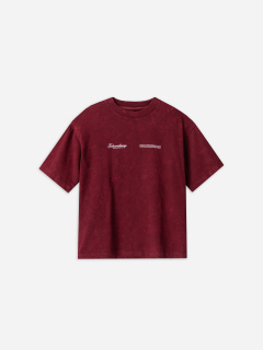 Футболка Mark Formelle 111883/25-ОБР5898П-0 ACID_WASH_портвейн_печать1_009.2_Эйсид_007_1_сл_н - фото 2