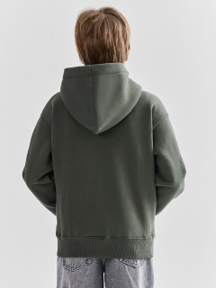 Толстовка Mark Formelle 363332/1/25Е-42071П-7П т.хаки_печать1_2_сл_на_ЛВ_рук_2сл_на_ПР_рук - фото 2