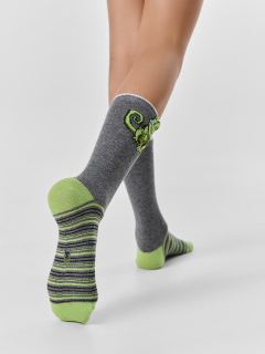 Носки Mark Formelle 430A-3411/B3-263430A св.сер.мел_т.сер.мел_джинсовый_рис.3411 - фото 2