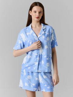 Рубашка, шорты Mark Formelle 592553-1/25-39809ПП-9 цветы_на_св.голубом - фото 1