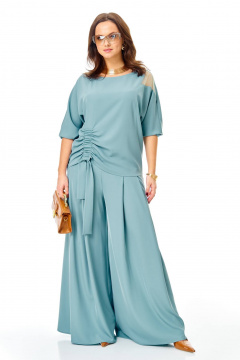 Блуза, брюки Karina deLux M-1426 бирюзовый - фото 3