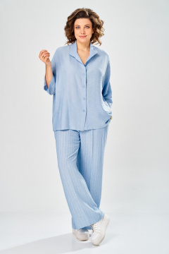 Брюки, рубашка Диомант 2162 голубой - фото 3