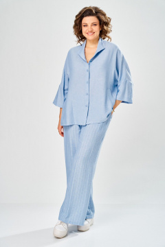 Брюки, рубашка Диомант 2162 голубой - фото 2