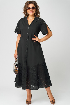 Платье EVA GRANT 7216 черный - фото 4