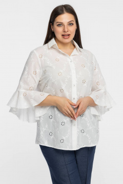 Блуза Avila 1014 белый - фото 5