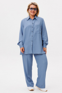Брюки, рубашка OVERYOU М196/2 голубой - фото 1