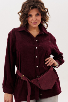 Рубашка Anelli 1819 вишня - фото 1