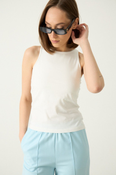 Брюки Luitui R2062 светло-голубой - фото 3