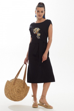 Платье Galean Style 802.2 черный - фото 1