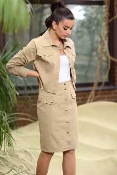 Жакет, юбка Galean Style 811.2 песочный - фото 1