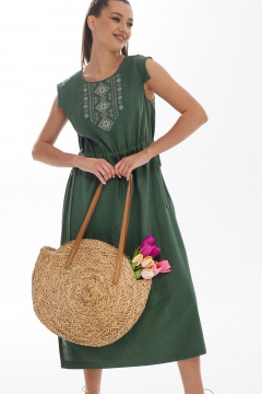 Платье Galean Style 894.2 хаки - фото 4