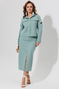 Жакет, юбка Galean Style 966.1 голубой - фото 1