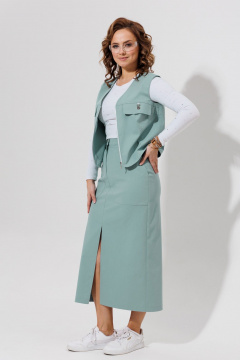 Жилет, юбка Galean Style 969.1 голубой - фото 4