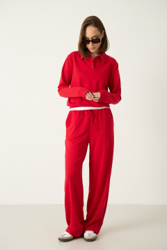 Брюки Luitui R2087 красный - фото 2