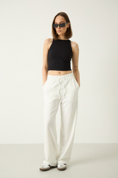 Брюки Luitui R2087 молочный - фото 3