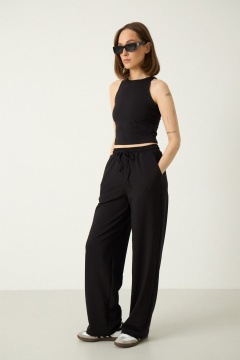 Брюки Luitui R2087 черный - фото 1