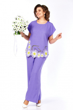Блуза, брюки Grace for you 285 сиреневый - фото 1