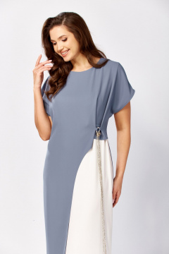 Платье KaVaRi 1134.1 голубой - фото 5