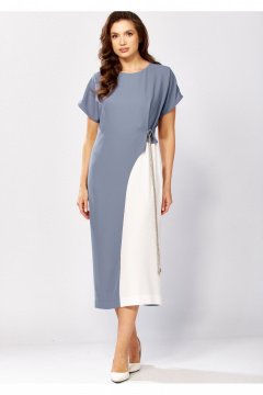 Платье KaVaRi 1134.1 голубой - фото 4