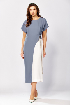 Платье KaVaRi 1134.1 голубой - фото 3