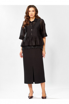 Блуза, платье KaVaRi 8062 черный - фото 1