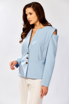 Жакет KaVaRi 6010.1 голубой - фото 4