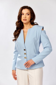 Жакет KaVaRi 6010.1 голубой - фото 3