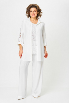 Брюки, жакет, топ Svetlana-Style 2025 молочный - фото 1