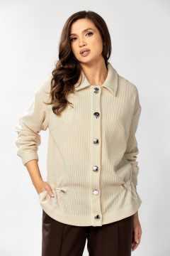 Бомбер KaVaRi 6011.1 молоко - фото 2