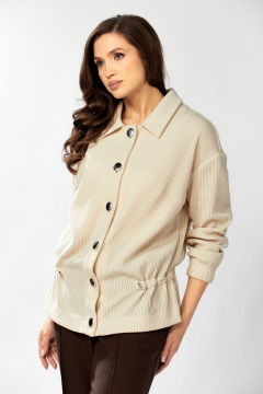 Бомбер KaVaRi 6011.1 молоко - фото 1