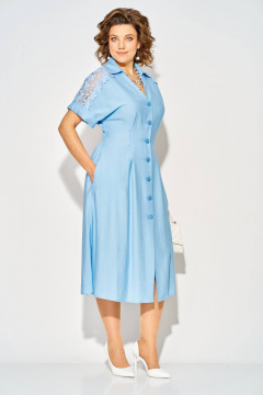 Платье Liliana 1519 голубой - фото 5