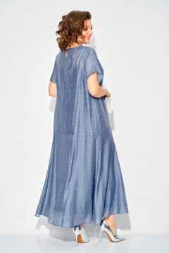 Платье Liliana 1524 сине-голубой - фото 5
