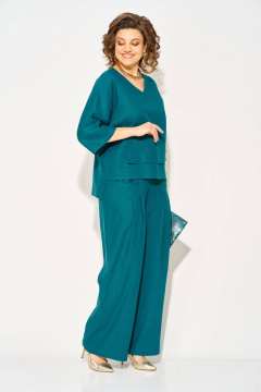 Брюки, туника Liliana 1526 морская_волна - фото 3