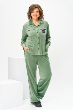 Брюки, жакет Romanovich Style 2-2857 оливковый - фото 1