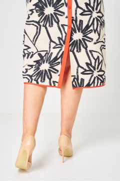 Платье DaLi 5696 беж с чёрным - фото 4