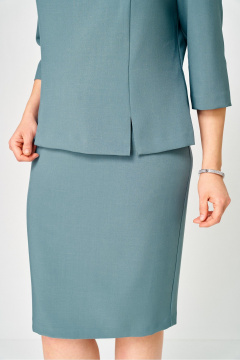 Блуза, украшение, юбка DaLi 7055.2 морская волна - фото 3