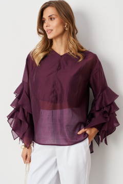 Блуза Панда 122240 баклажан - фото 3