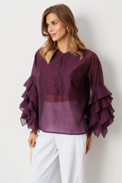 Блуза Панда 122240 баклажан - фото 4