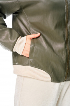 Бомбер AVE RARA 1073 хаки - фото 5