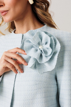 Жакет, юбка Ларс Стиль 1208 голубой - фото 5